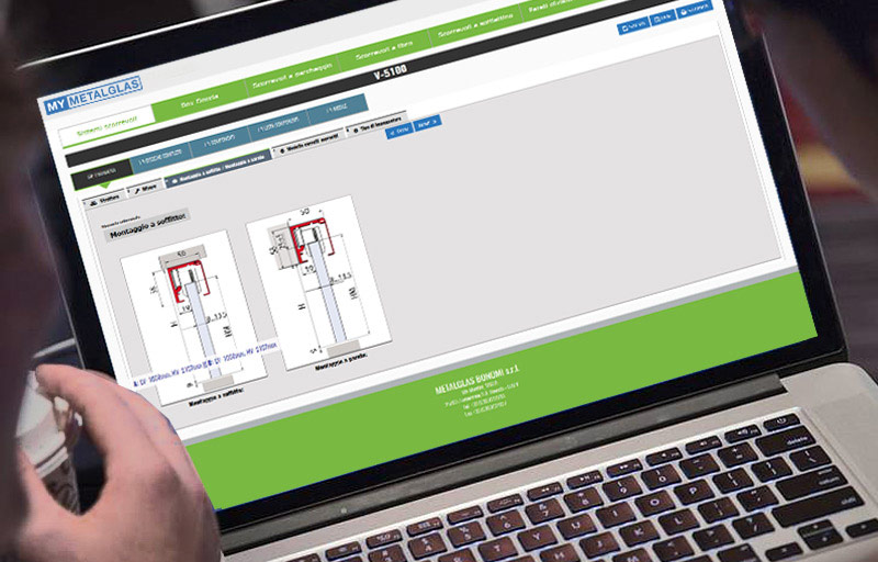 MyMetalglas, il software di configurazione Metalglas